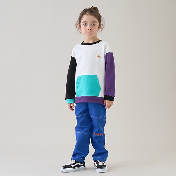 Japanese children's clothing mini#ML x KELTY colorblock work pants 100-140cm boys/girls spring and summer PANTS