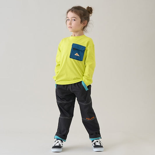 Japanese children's clothing mini#ML x KELTY colorblock work pants 100-140cm boys/girls spring and summer PANTS