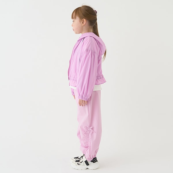 Japanese children's clothing mini#ML waterproof series drawstring sports pants 100-140cm girls spring and summer PANTS