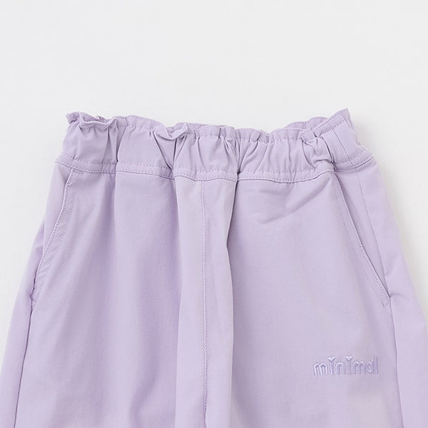 Japanese children's clothing mini#ML waterproof series drawstring sports pants 100-140cm girls spring and summer PANTS