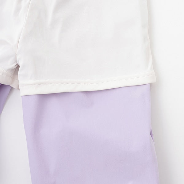 Japanese children's clothing mini#ML waterproof series drawstring sports pants 100-140cm girls spring and summer PANTS