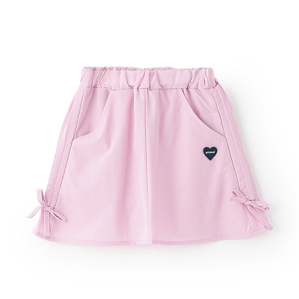 Japanese children's clothing mini#ML waterproof series bow skirt 100-140cm girls spring and summer SKIRTS