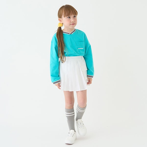 Japanese children's clothing mini#ML mountain style pleated skirt 100-140cm girls spring and summer SKIRTS