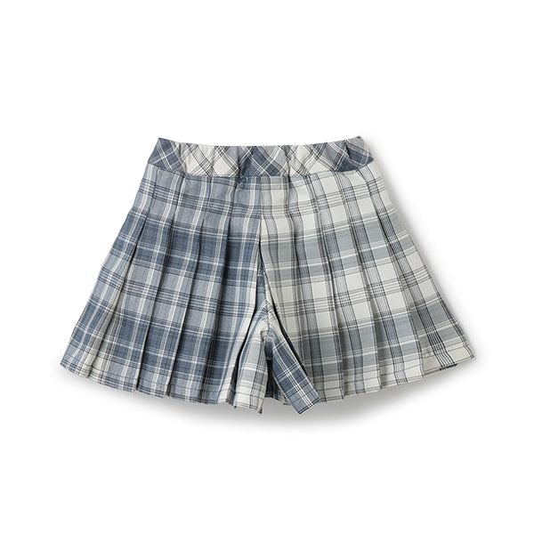 Japanese children's clothing mini#ML plaid pleated skirt pants 90-140cm girls spring and summer PANTS