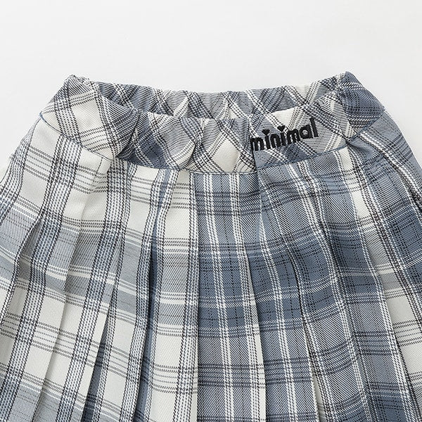 Japanese children's clothing mini#ML plaid pleated skirt pants 90-140cm girls spring and summer PANTS