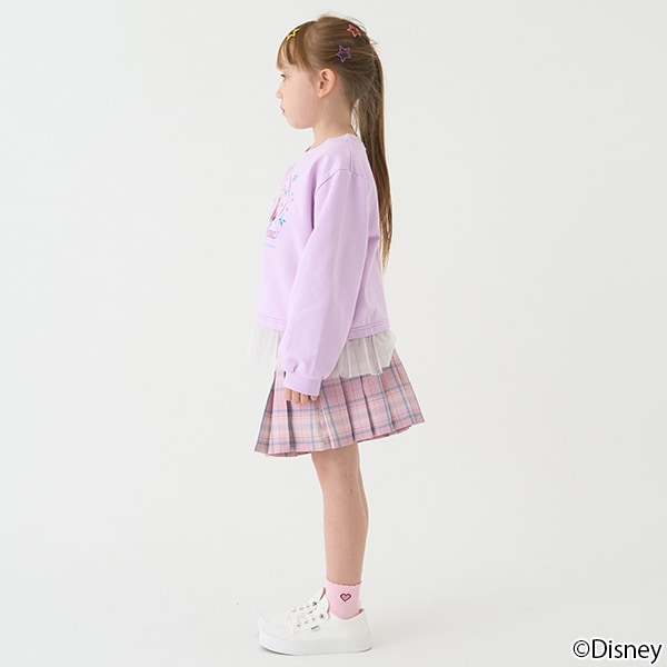 Japanese children's clothing mini#ML plaid pleated skirt pants 90-140cm girls spring and summer PANTS