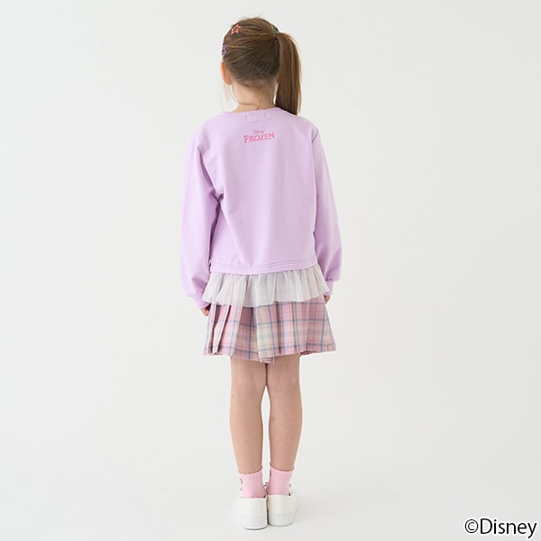 Japanese children's clothing mini#ML plaid pleated skirt pants 90-140cm girls spring and summer PANTS