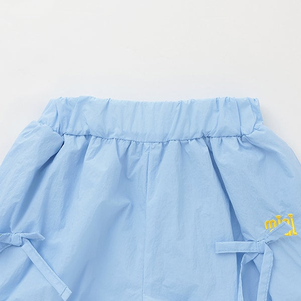 Japanese children's clothing mini#ML waterproof series bubble shorts 90-130cm girls summer PANTS