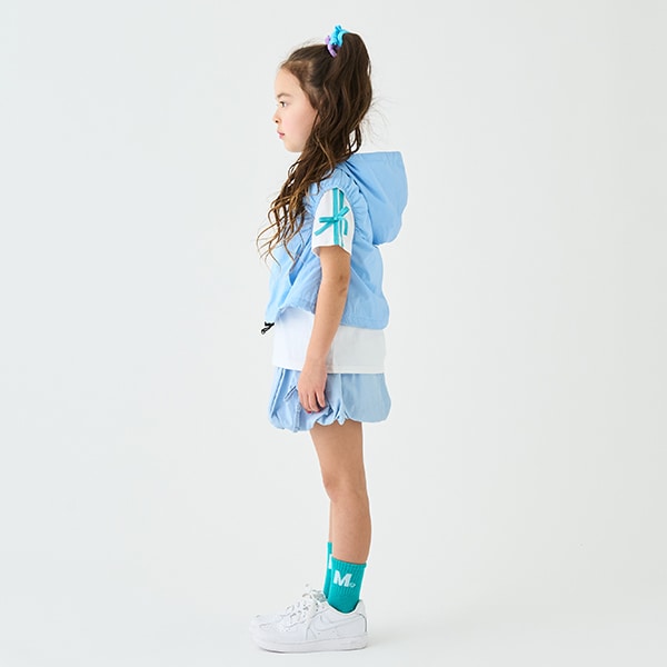 Japanese children's clothing mini#ML waterproof series bubble shorts 90-130cm girls summer PANTS