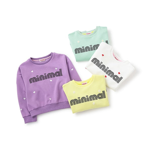 Japanese children's clothing mini#ML waterproof series quick-drying series embroidered sweatshirt 100-140cm girls' spring and summer PANTS
