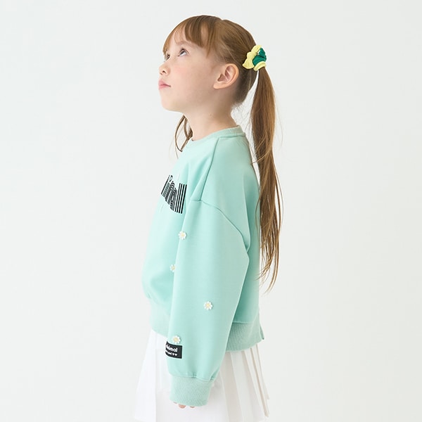 Japanese children's clothing mini#ML waterproof series quick-drying series embroidered sweatshirt 100-140cm girls' spring and summer PANTS