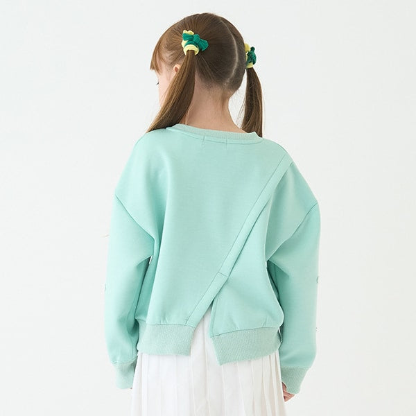 Japanese children's clothing mini#ML waterproof series quick-drying series embroidered sweatshirt 100-140cm girls' spring and summer PANTS