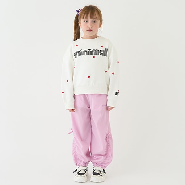 Japanese children's clothing mini#ML waterproof series quick-drying series embroidered sweatshirt 100-140cm girls' spring and summer PANTS