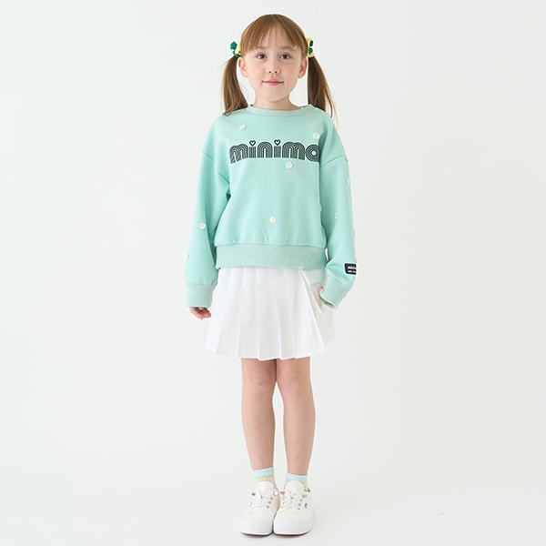 Japanese children's clothing mini#ML waterproof series quick-drying series embroidered sweatshirt 100-140cm girls' spring and summer PANTS