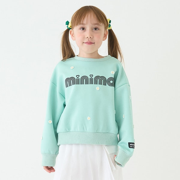 Japanese children's clothing mini#ML waterproof series quick-drying series embroidered sweatshirt 100-140cm girls' spring and summer PANTS