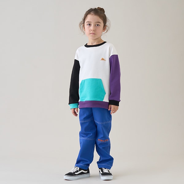 Japanese children's clothing mini#ML x KELTY pocket long-sleeved sweatshirt 100-140cm boys/girls spring and summer TOPS