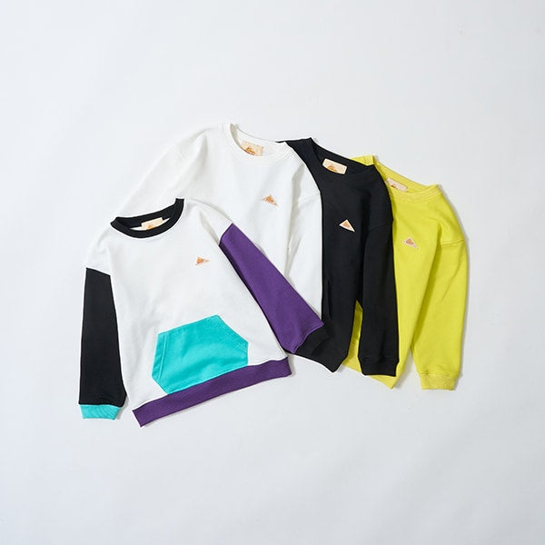 Japanese children's clothing mini#ML x KELTY pocket long-sleeved sweatshirt 100-140cm boys/girls spring and summer TOPS