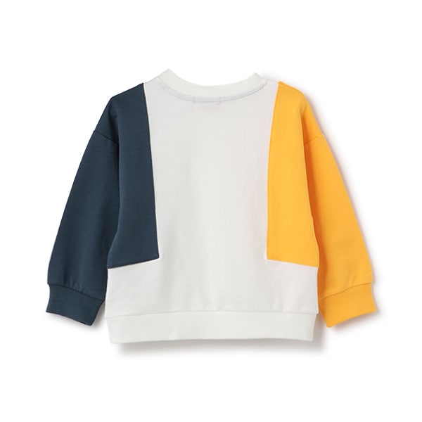 Japanese children's clothing mini#ML cotton two-tone sleeve sweatshirt 90-140cm boys/girls spring and summer TOPS
