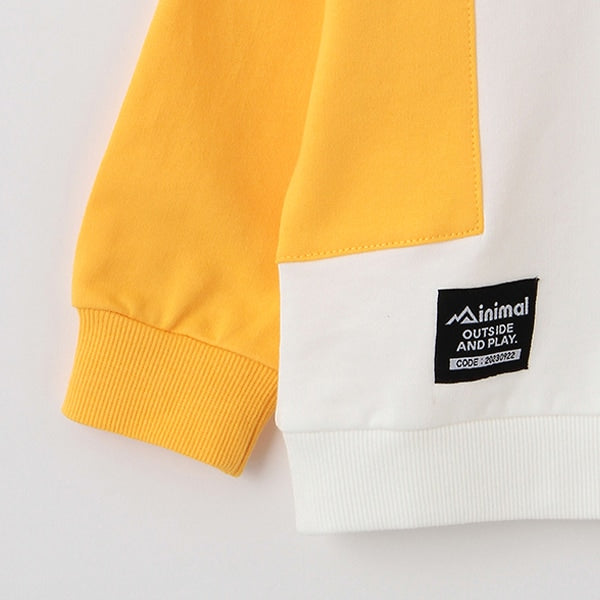 Japanese children's clothing mini#ML cotton two-tone sleeve sweatshirt 90-140cm boys/girls spring and summer TOPS
