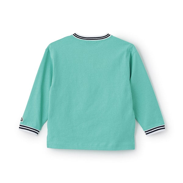 Japanese children's clothing mini #ML anti-fouling V-neck top 90-140cm boys/girls spring and summer TOPS