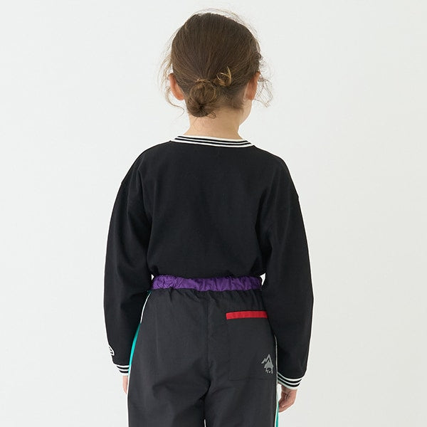Japanese children's clothing mini #ML anti-fouling V-neck top 90-140cm boys/girls spring and summer TOPS