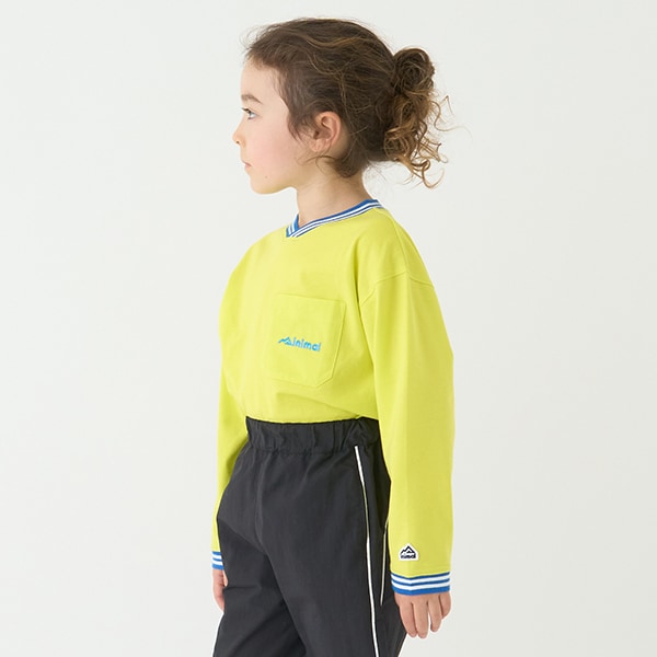 Japanese children's clothing mini #ML anti-fouling V-neck top 90-140cm boys/girls spring and summer TOPS