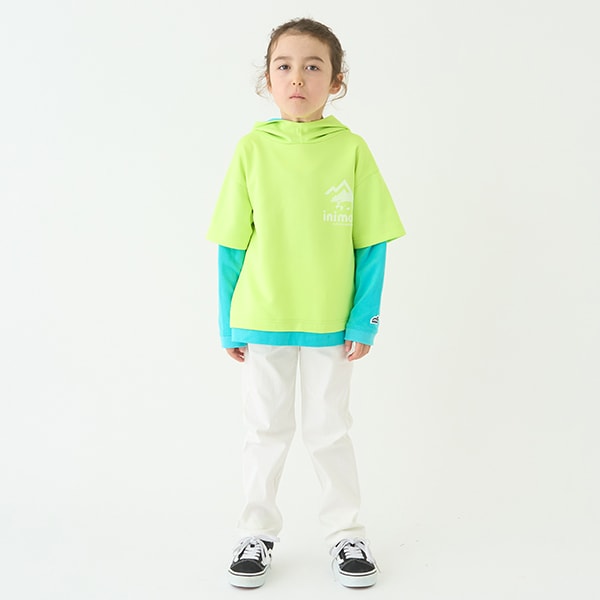 Japanese children's clothing mini #ML waterproof series quick-drying series fake two-piece tops 100-140cm boys'/girls' spring and summer TOPS