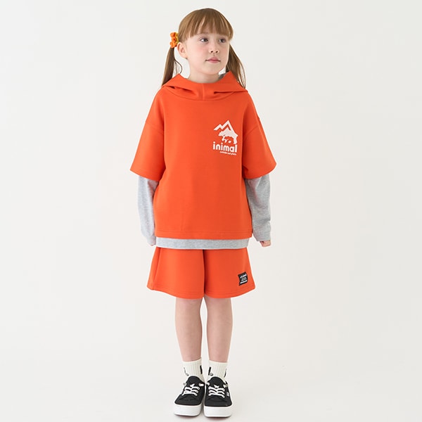 Japanese children's clothing mini #ML waterproof series quick-drying series fake two-piece tops 100-140cm boys'/girls' spring and summer TOPS