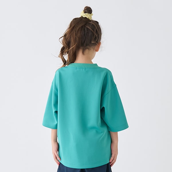 Japanese children's clothing mini#ML waterproof series zipper pocket top 90-140cm boys/girls summer TOPS