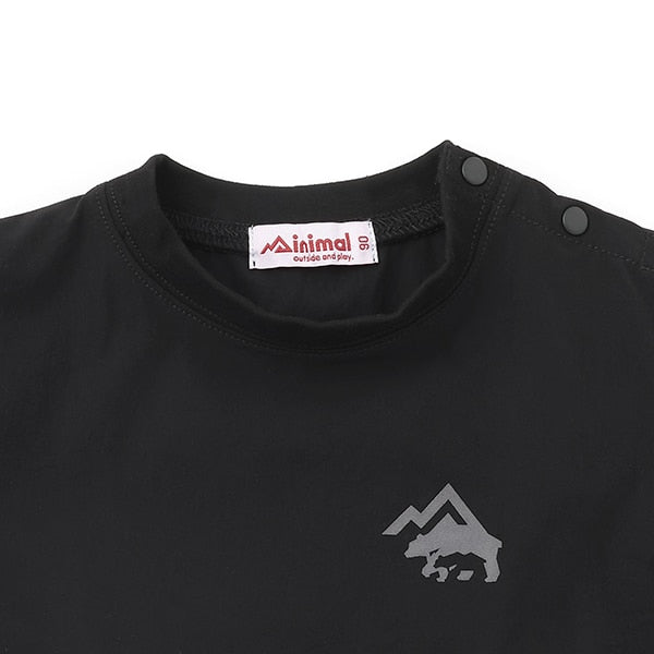 Japanese children's clothing mini#ML mountain pocket color block top 90-140cm boy's summer TOPS
