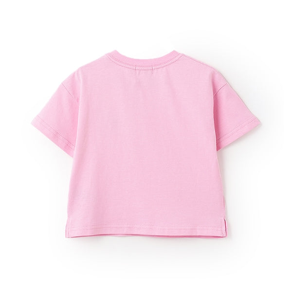 Japanese children's clothing mini#ML anti-fouling series sports embroidered bear top 90-140cm boys/girls summer TOPS