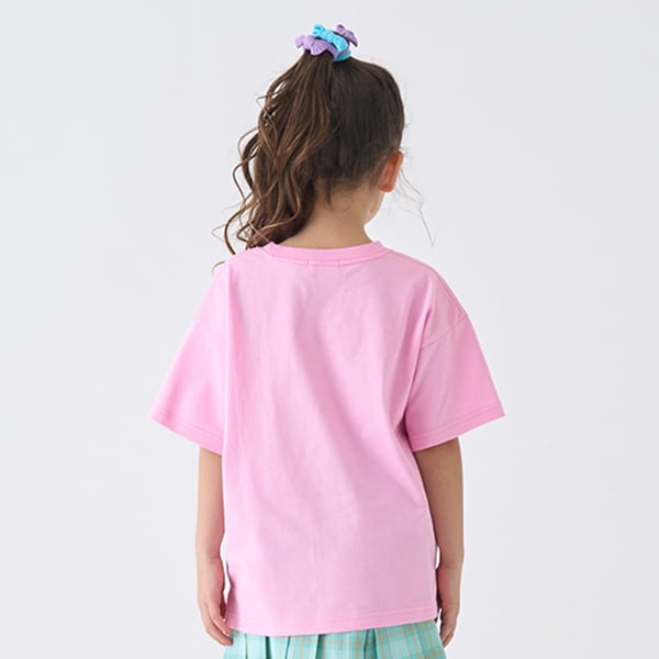 Japanese children's clothing mini#ML anti-fouling series sports embroidered bear top 90-140cm boys/girls summer TOPS