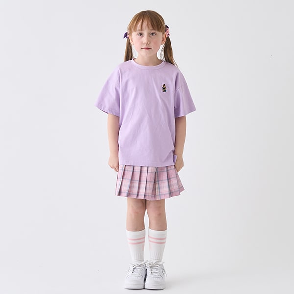Japanese children's clothing mini#ML anti-fouling series sports embroidered bear top 90-140cm boys/girls summer TOPS