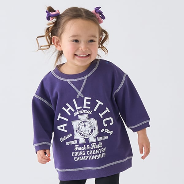 Japanese children's clothing mini#ML line letter print top 90-140cm boy's/girl's summer TOPS