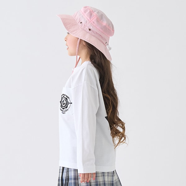 Japanese children's clothing mini #ML anti-fouling pocket top 90-140cm boys/girls spring and summer TOPS