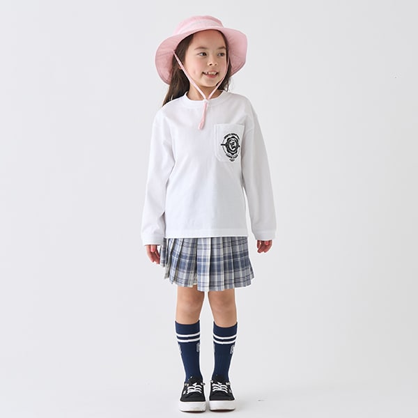 Japanese children's clothing mini #ML anti-fouling pocket top 90-140cm boys/girls spring and summer TOPS