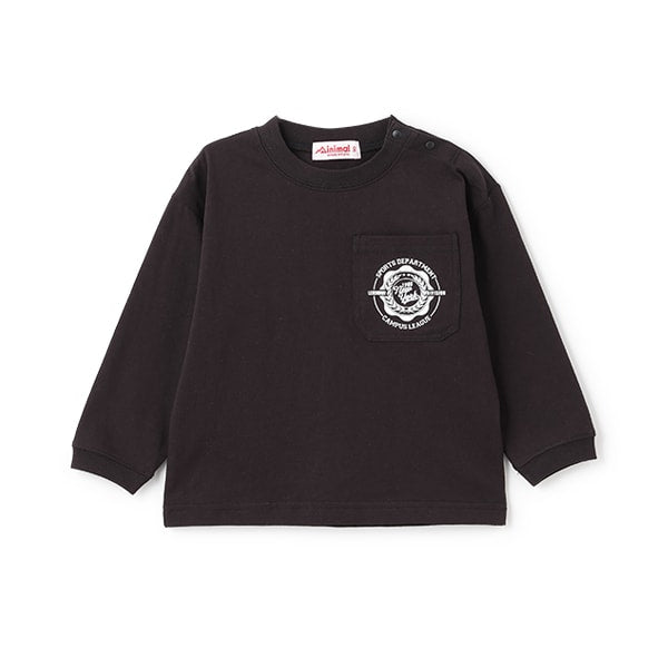 Japanese children's clothing mini #ML anti-fouling pocket top 90-140cm boys/girls spring and summer TOPS