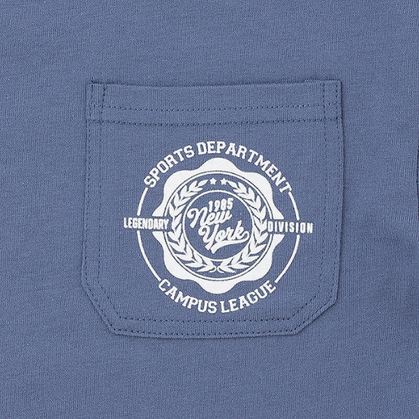 Japanese children's clothing mini #ML anti-fouling pocket top 90-140cm boys/girls spring and summer TOPS