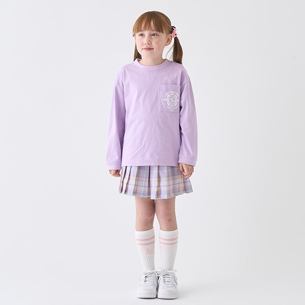 Japanese children's clothing mini #ML anti-fouling pocket top 90-140cm boys/girls spring and summer TOPS
