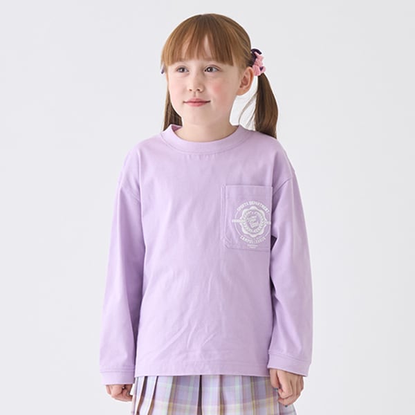 Japanese children's clothing mini #ML anti-fouling pocket top 90-140cm boys/girls spring and summer TOPS