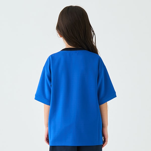 Japanese children's clothing mini#ML waterproof series water-absorbing quick-drying double-pocket top 90-140cm boys'/girls' summer TOPS
