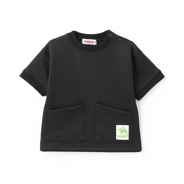 Japanese children's clothing mini#ML waterproof series water-absorbing quick-drying double-pocket top 90-140cm boys'/girls' summer TOPS