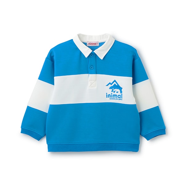 Japanese children's clothing mini #ML waterproof series quick-drying series embroidered rugby polo top 100-140cm boys/girls spring and summer TOPS