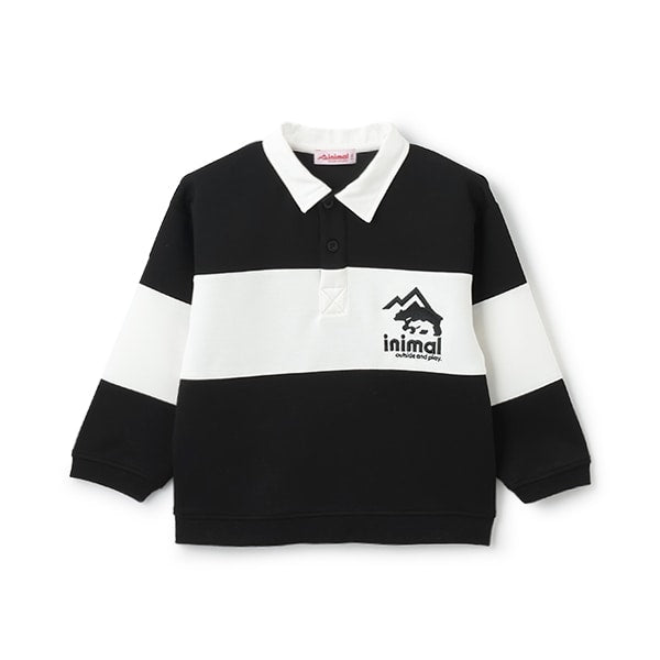 Japanese children's clothing mini #ML waterproof series quick-drying series embroidered rugby polo top 100-140cm boys/girls spring and summer TOPS