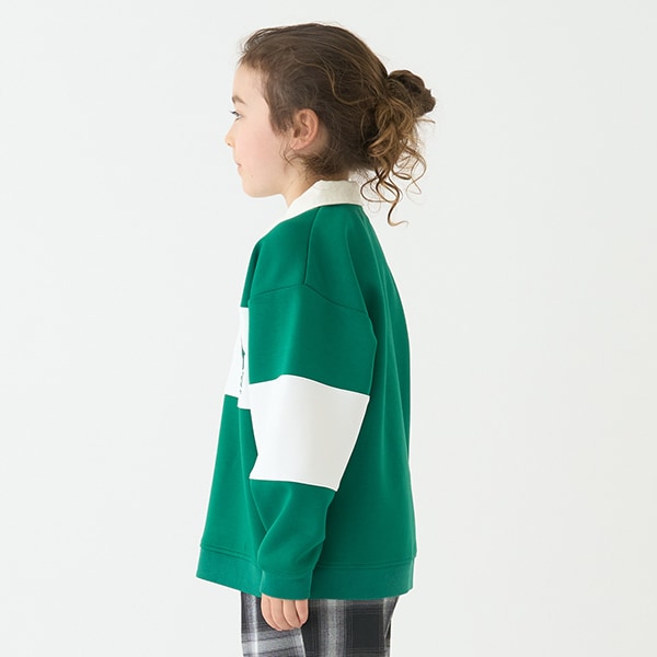 Japanese children's clothing mini #ML waterproof series quick-drying series embroidered rugby polo top 100-140cm boys/girls spring and summer TOPS