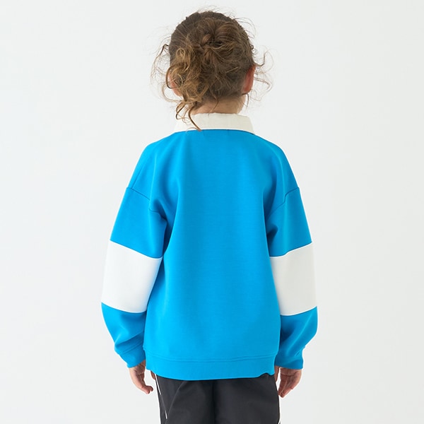 Japanese children's clothing mini #ML waterproof series quick-drying series embroidered rugby polo top 100-140cm boys/girls spring and summer TOPS