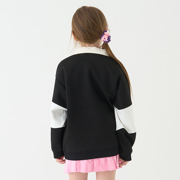 Japanese children's clothing mini #ML waterproof series quick-drying series embroidered rugby polo top 100-140cm boys/girls spring and summer TOPS