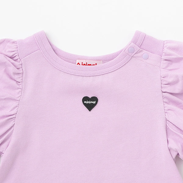 Japanese children's clothing mini #ML anti-fouling series puff sleeve top 90-140cm girls summer TOPS