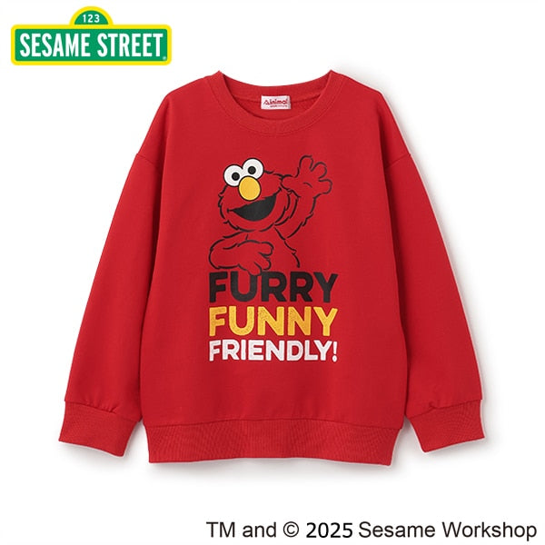 Japanese children's clothing mini #ML x sesame Sesame Street sweatshirt 100-140cm boys/girls spring and summer TOPS