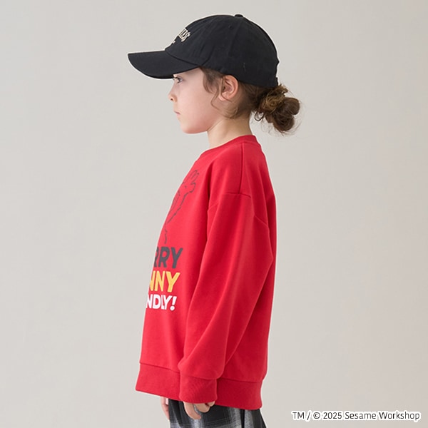 Japanese children's clothing mini #ML x sesame Sesame Street sweatshirt 100-140cm boys/girls spring and summer TOPS